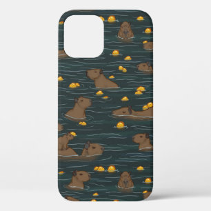 カピバラ湯ゆずフルーツフルーツホットタブ iPhone 12 PROケース