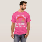 カピバラ私は本当に私のカピバラOKを愛する Tシャツ (正面フル)