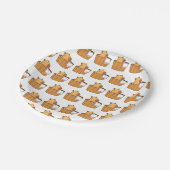 カピバラ紙プレート | かわいい動物のパーティー ペーパープレート (アングル)