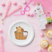 カピバラ紙プレート | かわいい動物のパーティー ペーパープレート (パーティー)