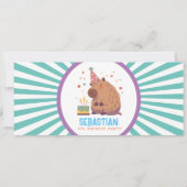 カピバラ誕生日チケット招待状 招待状 (裏面)