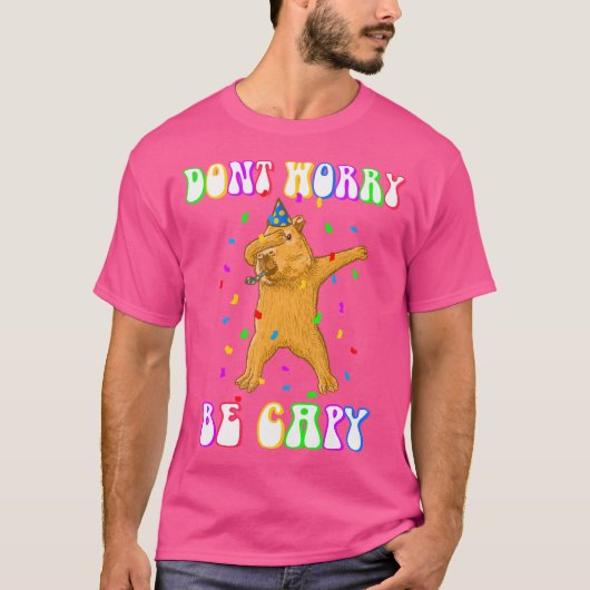 カピバラ誕生日ビーキャピー Tシャツ (正面)