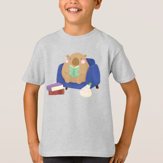 カピバラ読ズ Tシャツ (正面)