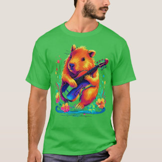 カピバラ遊のバイオリン Tシャツ