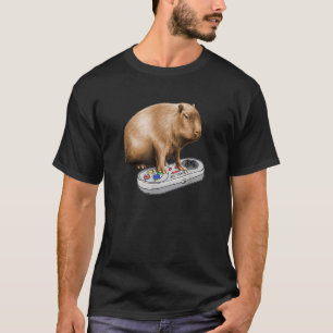 カピバラ遊のビデオゲーム野生動物カピバ Tシャツ