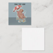 カピバラ食べヨーグルト ノートカード (正面/裏面)