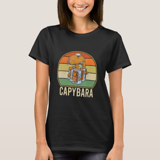 カピバラ齧歯動物かわいいペット27 Tシャツ (正面)