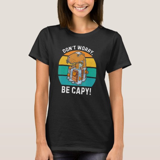 カピバラ齧歯動物かわいいペット8 Tシャツ (正面)