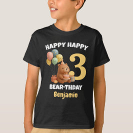 カピバラ3歳の誕生日おめでとう カスタムカピバラ 誕生日グッズ Tシャツ