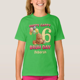 カピバラ6歳の誕生日おめでとう カスタムカピバラ Tシャツ