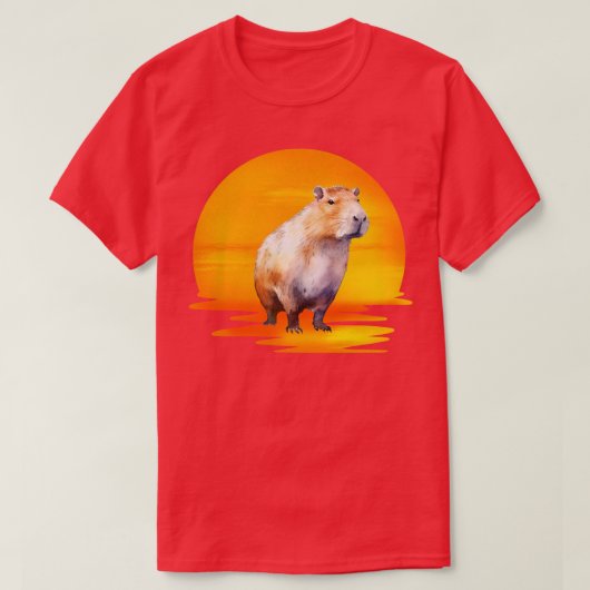 カピバラ9 Tシャツ (デザイン正面)