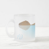 カピバラ&イニシャルフロストマグ フロストグラスマグカップ (左)