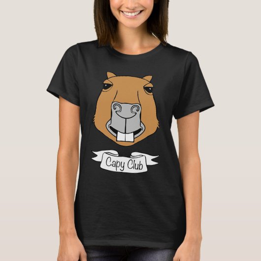 カピバラ カピ クラブ Tシャツ (正面)
