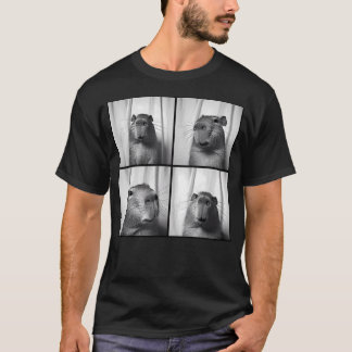 カピバラ カピ フォトブース 写真 面白い 珍しい Tシャツ