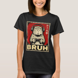 カピバラ ガーメー おもしろグラフィックTシャツ メンズ ボーイズTシャツ Tシャツ