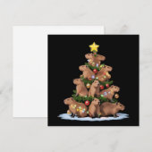カピバラ クリスマス ツリー ギフト 面白い Xmas カピバラ (正面/裏面)