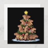 カピバラ クリスマス ツリー ギフト 面白い Xmas キャピ (正面/裏面)