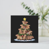 カピバラ クリスマス ツリー ギフト 面白い Xmas キャピ (スタンド正面)