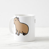 カピバラ コーヒーマグカップ (正面左)