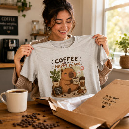カピバラ コーヒー 愛 カピバラ かわいい コーヒー好きな人へ トライブレンドＴシャツ