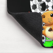 カピバラ サッカー 誕生日 おもしろ 6歳 7歳 なりました マウスパッド (コーナー)