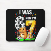 カピバラ サッカー 誕生日 おもしろ 6歳 7歳 なりました マウスパッド (マウス)