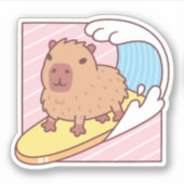 カピバラ サーフボード シール (正面)