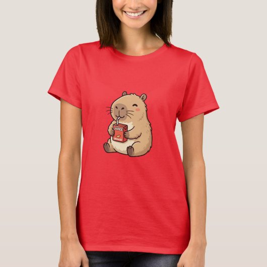 カピバラ ジュースボックス Tシャツ (正面)