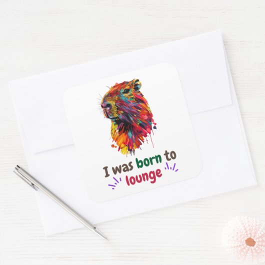 カピバラ スクエアシール (封筒)