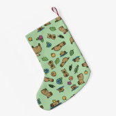 カピバラ スモールクリスマスストッキング (裏面 (吊り時))