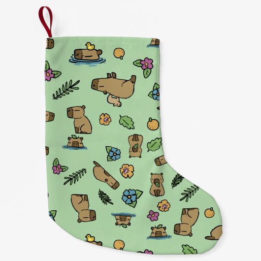 カピバラ スモールクリスマスストッキング (正面)