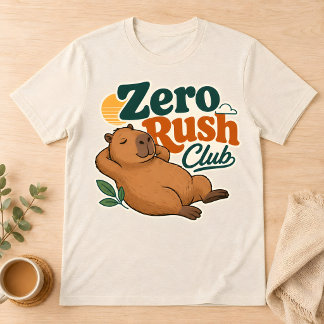 カピバラ ゼロラッシュ クラブ ルーズフィット レトロTシャツ Tシャツ