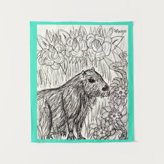 カピバラ タペストリー (正面)