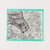 カピバラ タペストリー (正面(横))