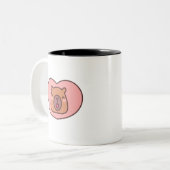 カピバラ ツートーンマグカップ (正面左)