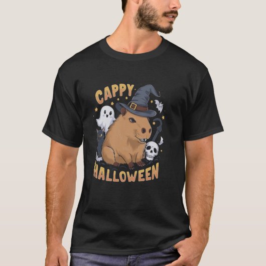 カピバラ ハロウィン コウボーイ Tシャツ (正面)