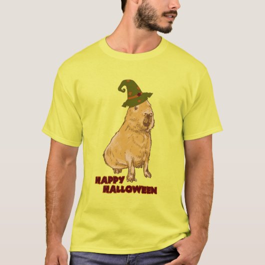 カピバラ ハロウィン 動物 Tシャツ (正面)