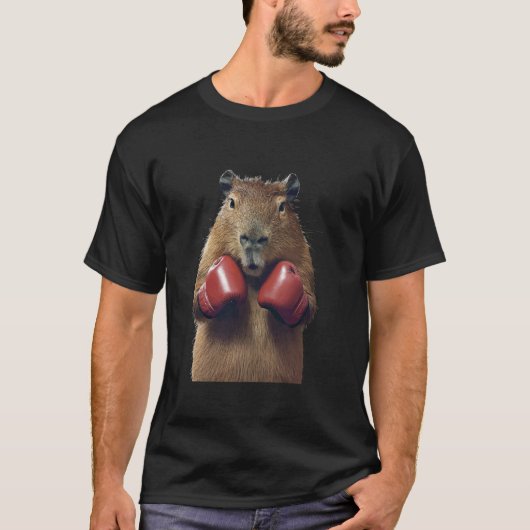 カピバラ・ボクシング Tシャツ (正面)