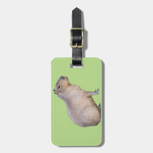 カピバラ ラゲッジタグ (正面縦)