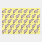 カピバラ ラッピングペーパーシート (正面)
