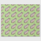 カピバラ ラッピングペーパー (フラット)