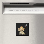 カピバラ+弓道+侍+日本+動物+アート マグネット (インサイチュ (食洗機))