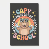カピバラ 新学期 はじめての登校日 おめでとう ポストイット (正面)