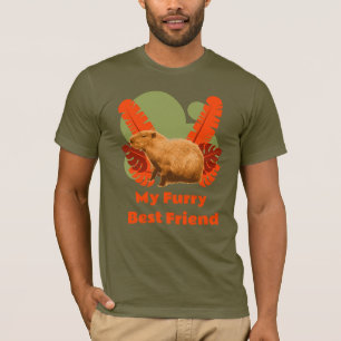 カピバラ 私の愛しいふわふわの友達 Tシャツ