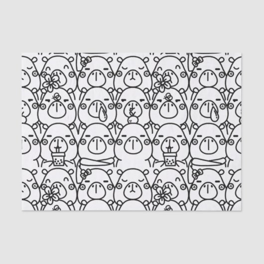 カピバラ 薄葉紙 (正面)