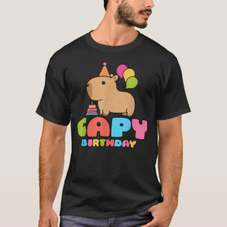 カピバラ 誕生日 カピバラ好き 面白い げっ歯類 動物 Tシャツ