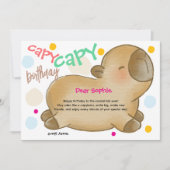 カピバラ 誕生日 シーズンカード (正面)