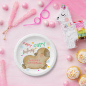 カピバラ 誕生日 ペーパープレート (パーティー)