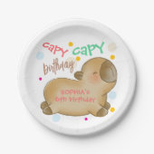 カピバラ 誕生日 ペーパープレート (正面)