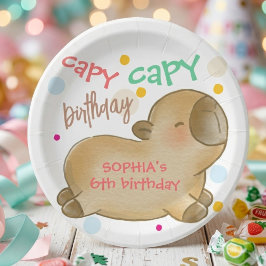 カピバラ 誕生日 ペーパープレート